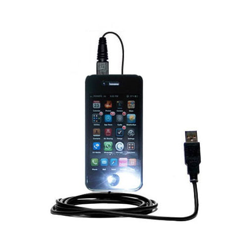 Uses Gomadic TipExchange Technology Classic Straight USB Cable for the Samsung SGH-i916 with Power Hot Sync and Charge Capabilities 
